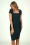 Vixen -  Square Neck Bodycon jurk in opaalgroen