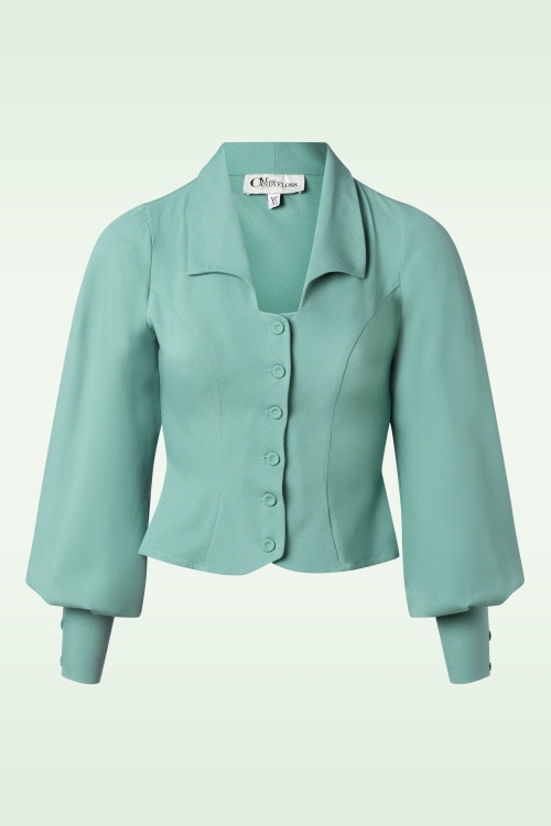 Miss Candyfloss - Arien Minty blouse in mintgroen