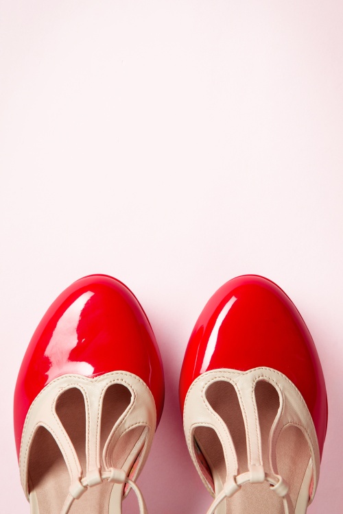 Banned Retro - Betty Pumps in rood 2