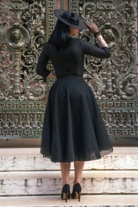 Vintage Diva  - The Patrizia penciljurk in zwart 4