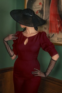 Vintage Diva  - The Graziella jumpsuit in bordeauxrood 4