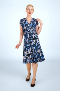 Vintage Chic for Topvintage - Topvintage exclusive ~ Suki knotted paisley swing jurk in multi