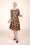 Vintage Chic for Topvintage - Nina swing jurk in zwart disco