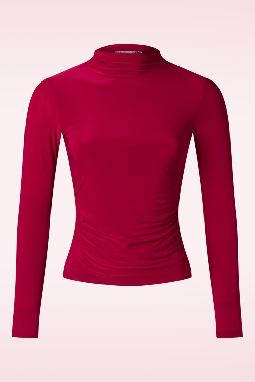 Vintage Chic for Topvintage - Odette slinky top in rood