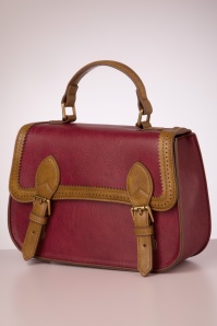 Banned Retro - Carter Satchel handtas in rood 2