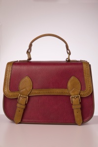 Banned Retro - Carter Satchel handtas in rood