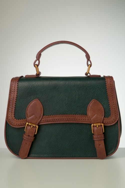 Banned Retro - Carter Satchel handtas in groen