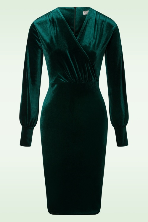 Groene velvet jurk sale