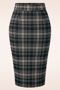 Vintage Chic for Topvintage - Erin Pencil Skirt in Black and Multi