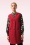 Louche - Cathel Borg lang gilet in rood 2