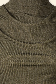 Vintage Chic for Topvintage - Iris Ärmelloses Glitzer-Top in Gold 3