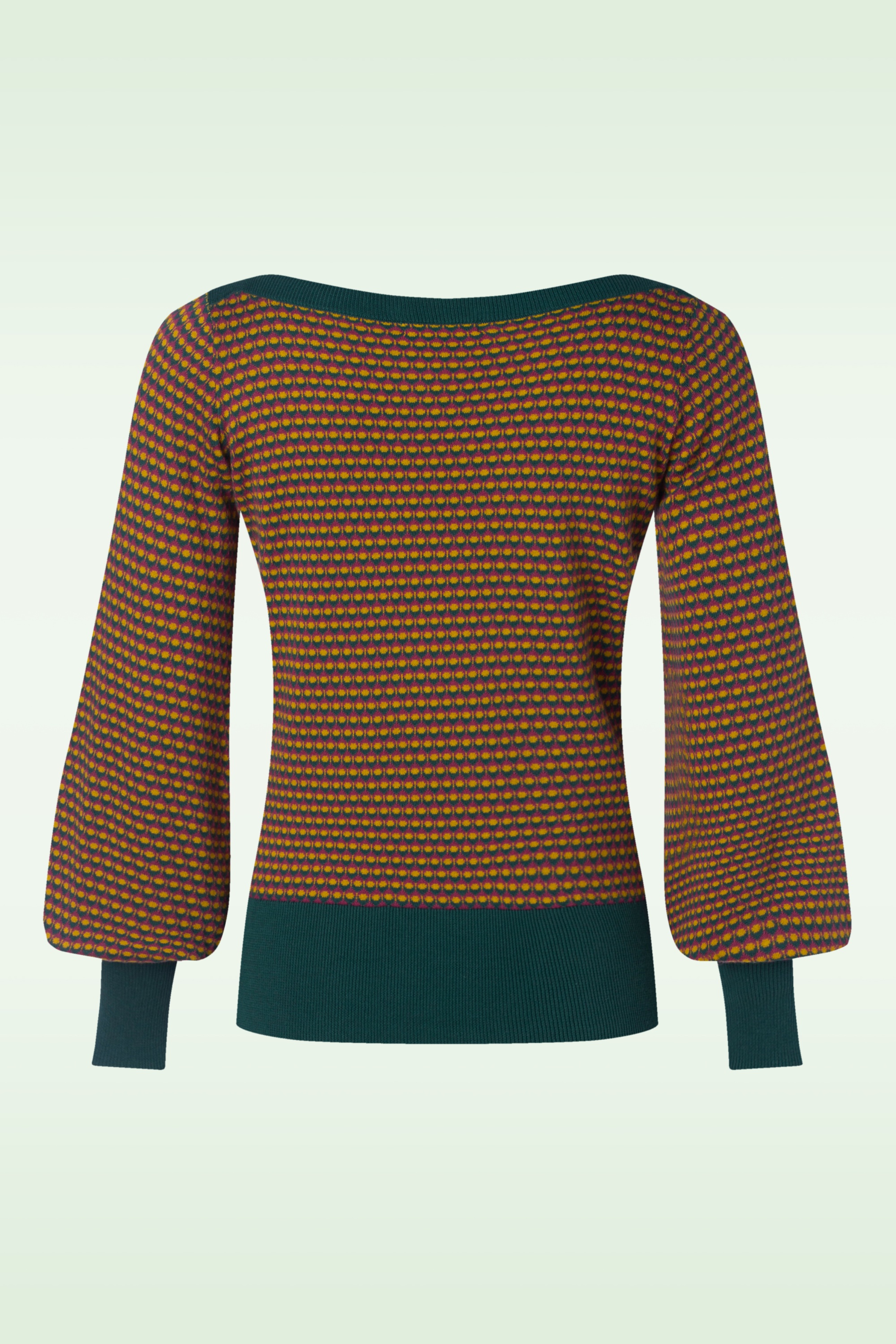 King Louie - Audrey Graham Bell Sleeve top in dennengroen 4