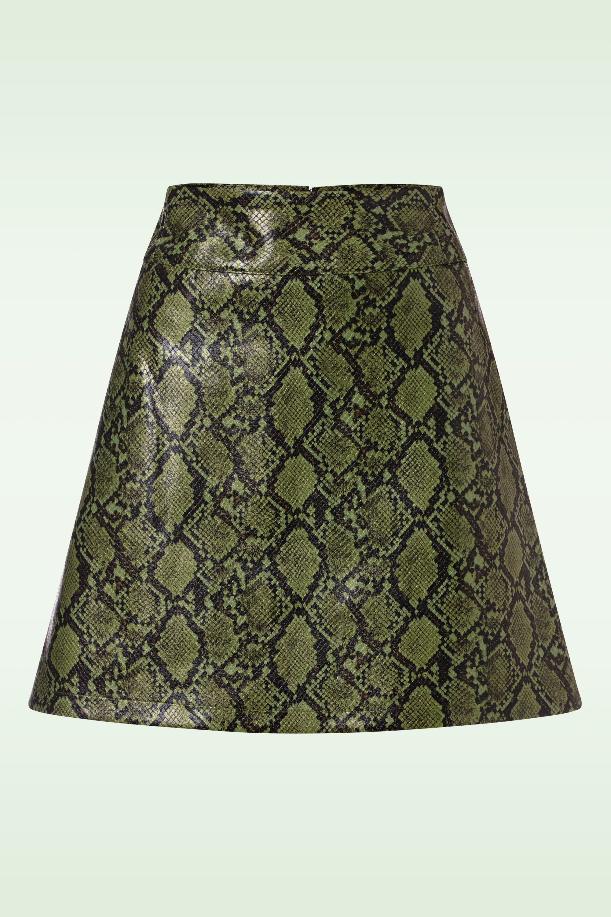 King Louie - Olivia Viper rok in zwart en groen 2