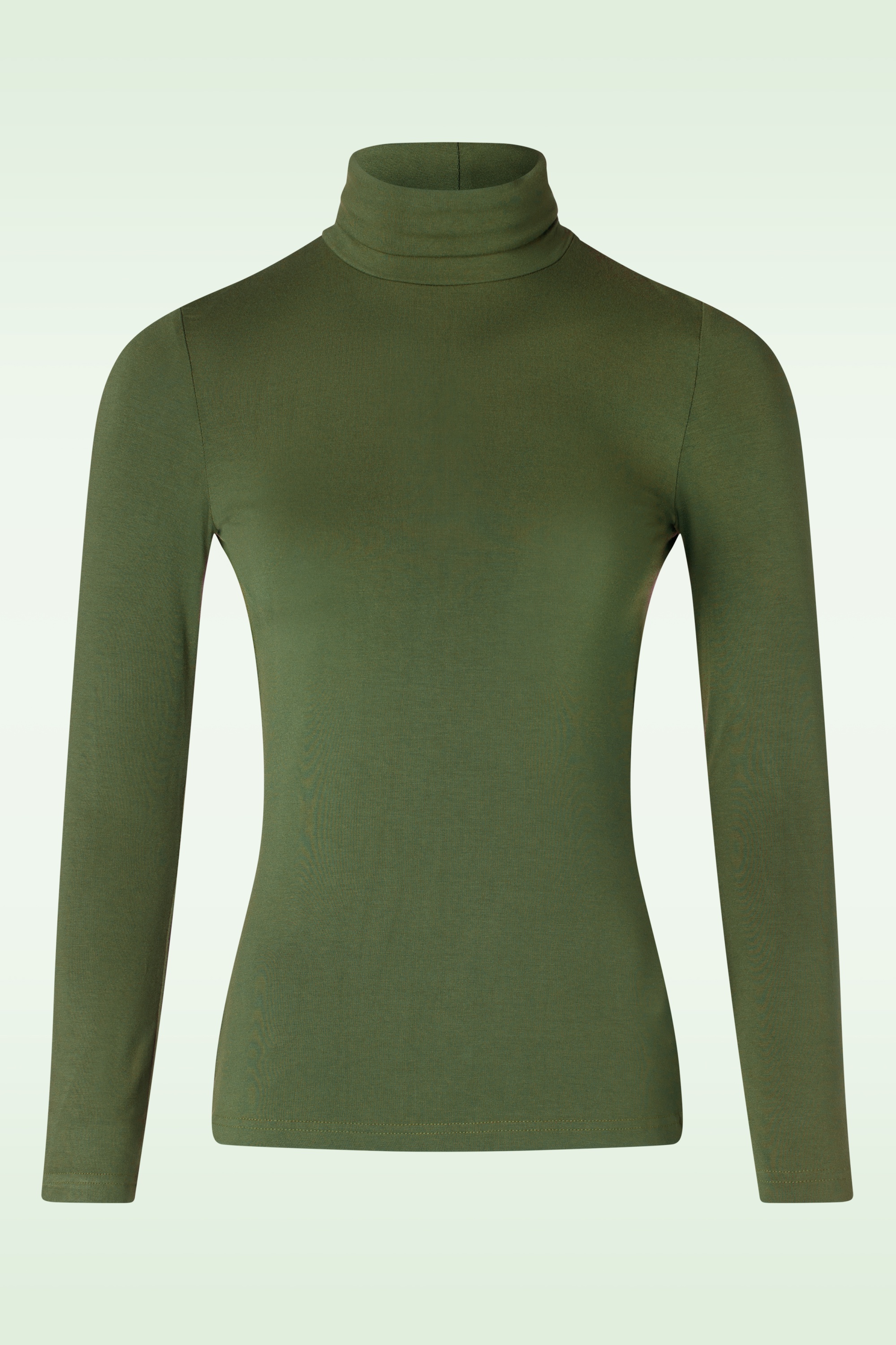 Bakery Ladies - Turtleneck top in hunter groen