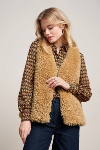 King Louie - Cilla Boheme gilet in biscotti