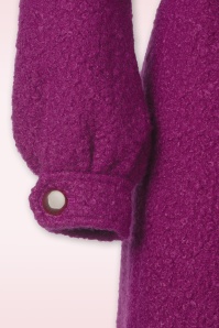 King Louie - Rachel Memphis Boucle jas in wild fuchsia 6