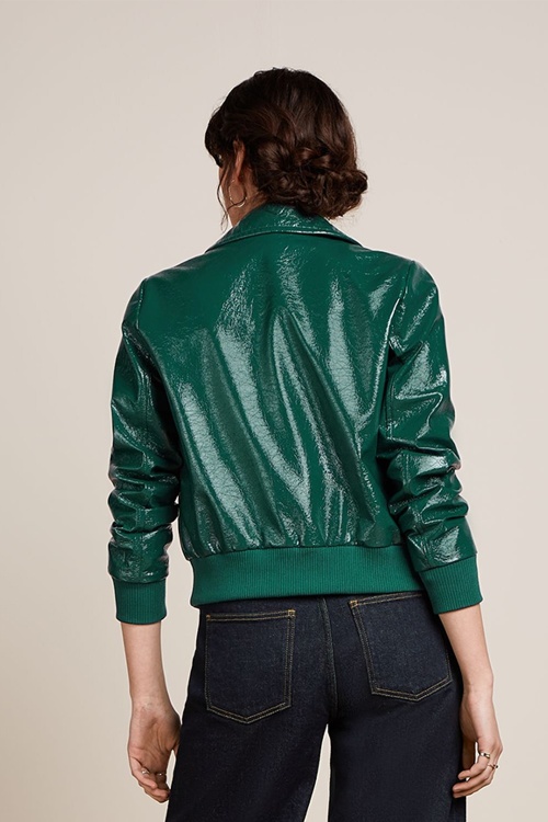 King Louie - Isa Shine jacket in libel groen  5