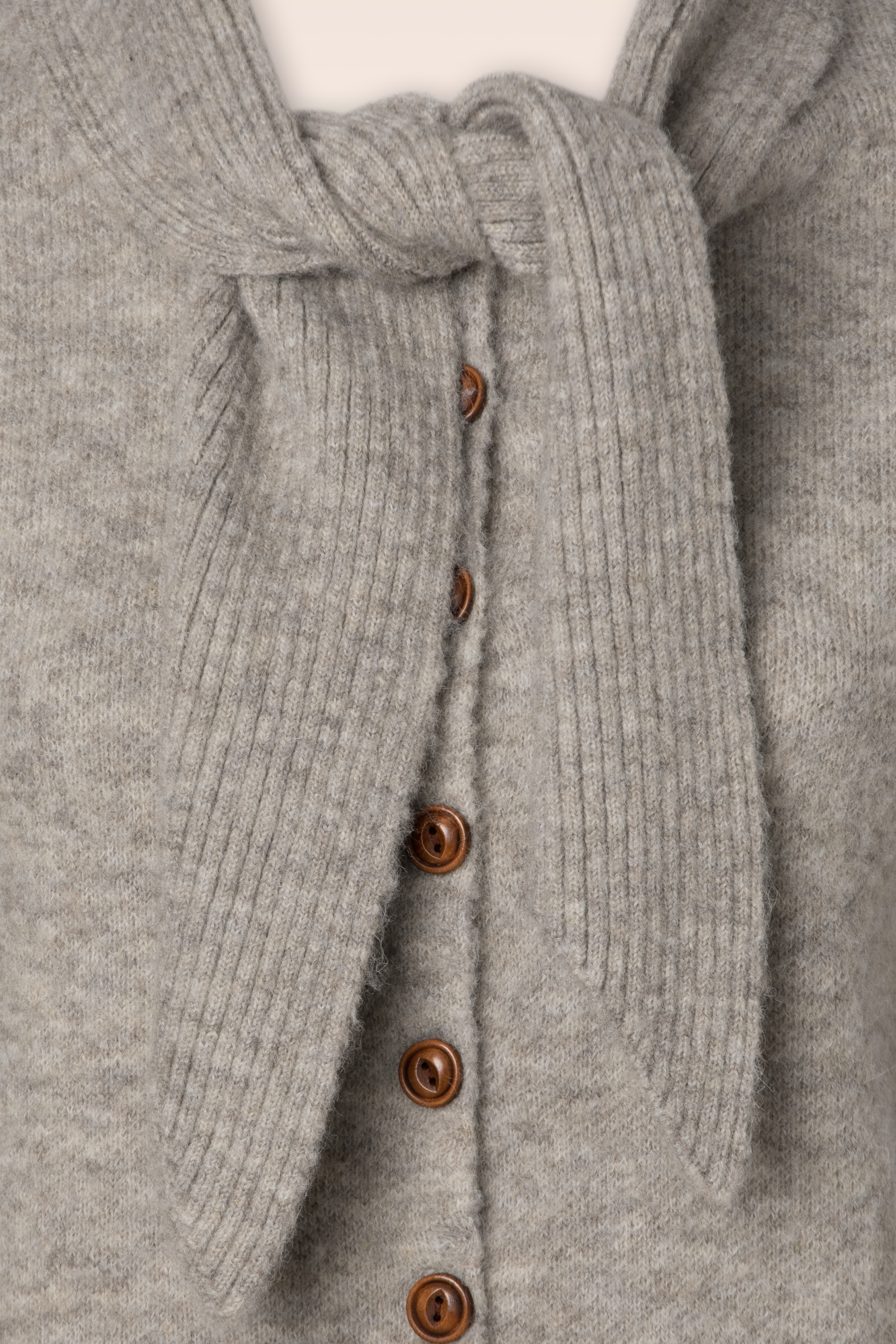 Banned Retro - Posey Tie cardigan in biscuit 2