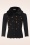 Banned Retro - Half Moon cardigan in zwart en goud 2