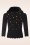 Banned Retro - Half Moon cardigan in zwart en goud 5