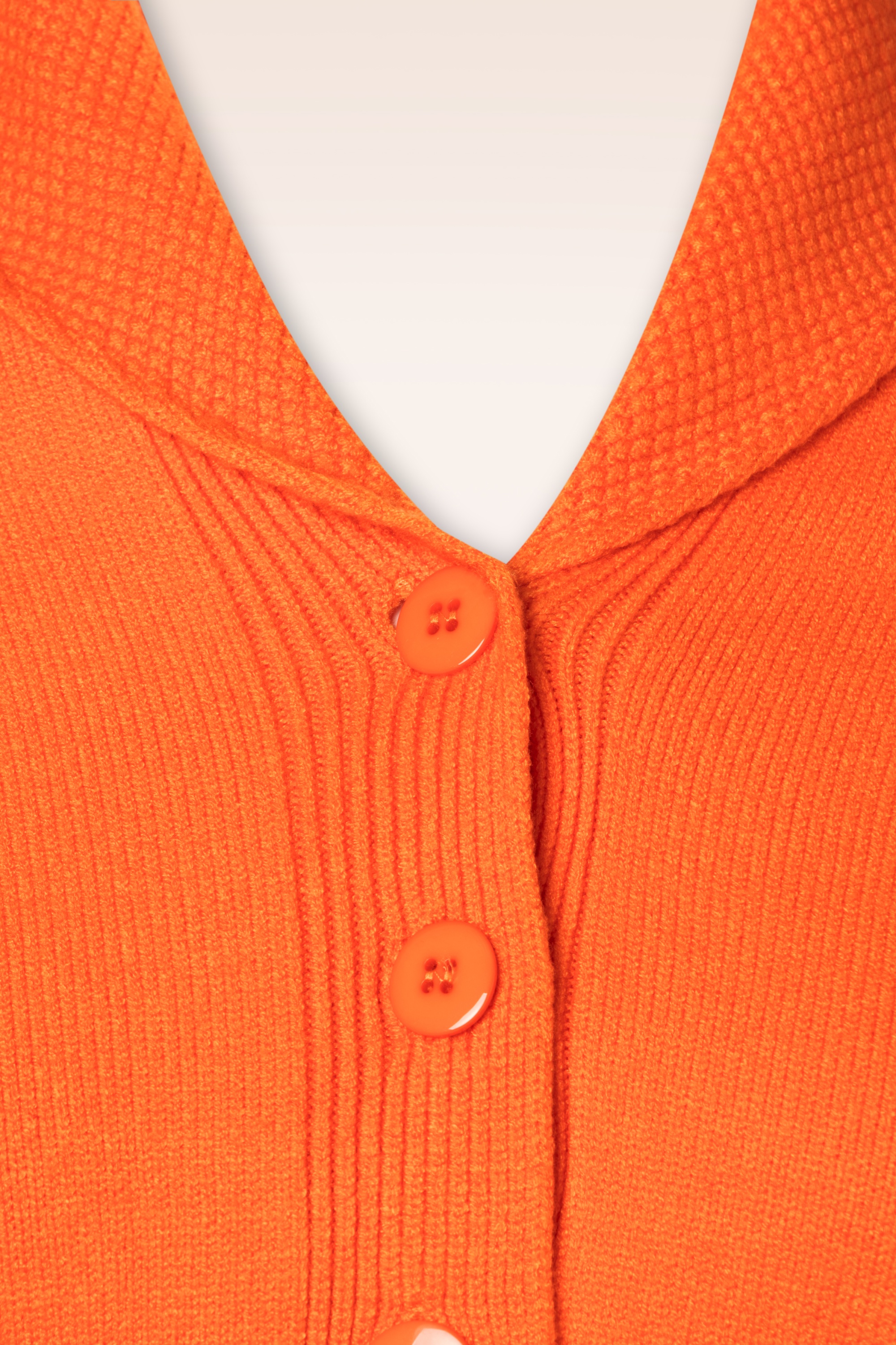 Banned Retro - Violet cardigan in pompoen oranje 3