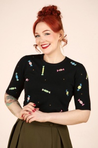 Banned Retro - Candy Jumper in Black