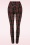 Banned Retro - Tilly Tartan broek in zwart en rood 4