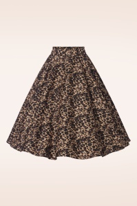 Banned Retro - Cheetah Girl swing rok in luipaard 4