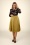 Banned Retro - Velvet Dreams swing rok in biscuit