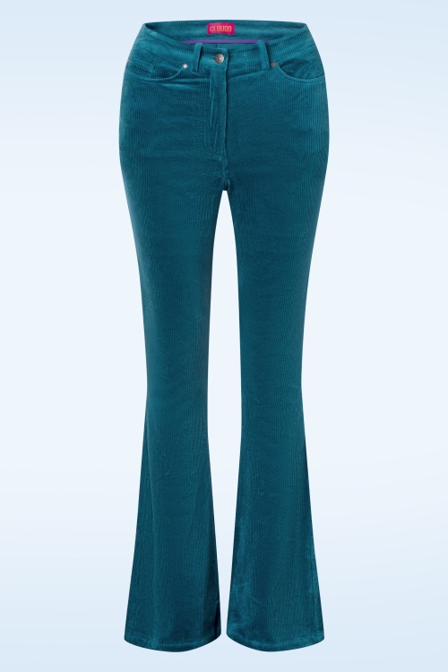 Cloud9 - Dora Flared broek in everglade blauw