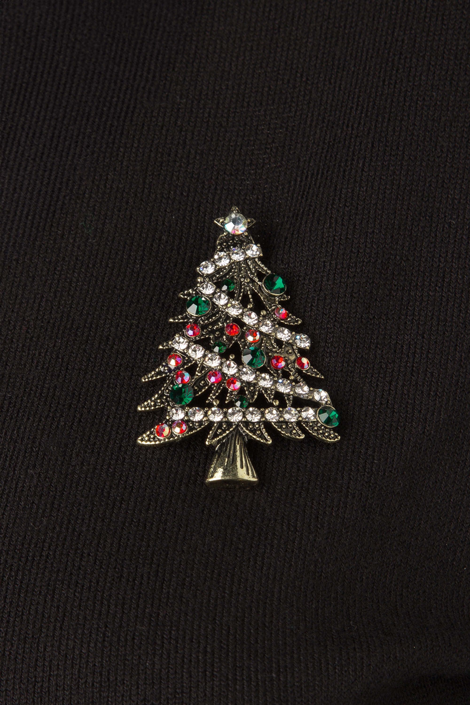 Lovely - Twinkling Diamante Christmas Tree broche