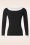 Zilch - Boatneck Two Tone top in zwart en wit