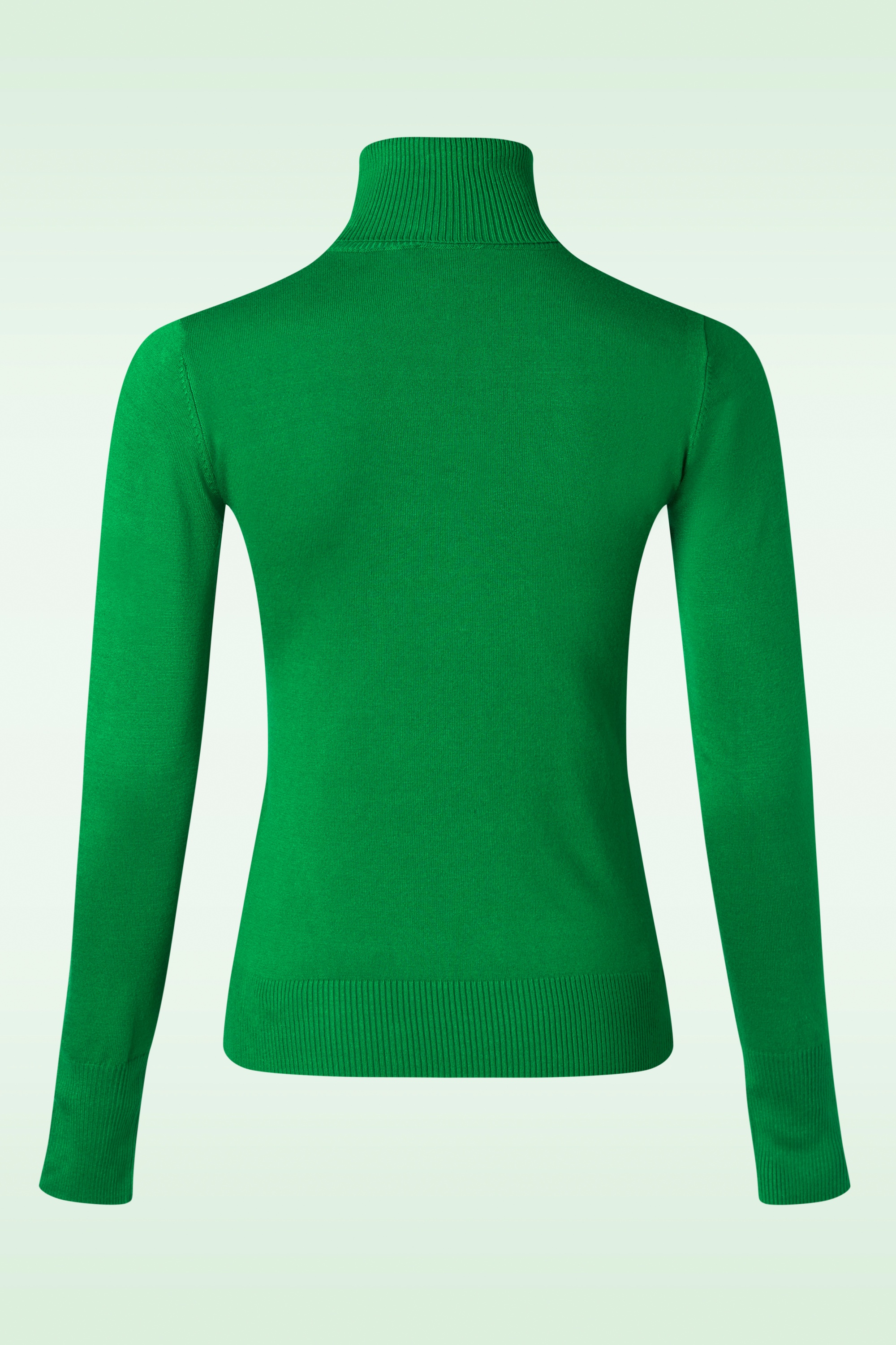 Zilch - High Neck top in grasgroen 3