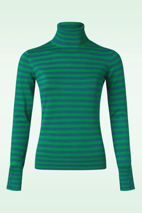 Zilch - High Neck top in grasgroen