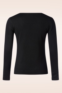 Zilch - V-Neck top in zwart 3