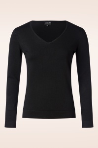 Zilch - V-Neck top in zwart