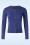 Zilch - Round Neckline cardigan in violetblauw