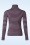 Zilch - High Neck Two Tone top in bordeauxrood en blauw 3