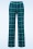 Bakery Ladies - Mira Straight Check pantalon in saffierblauw