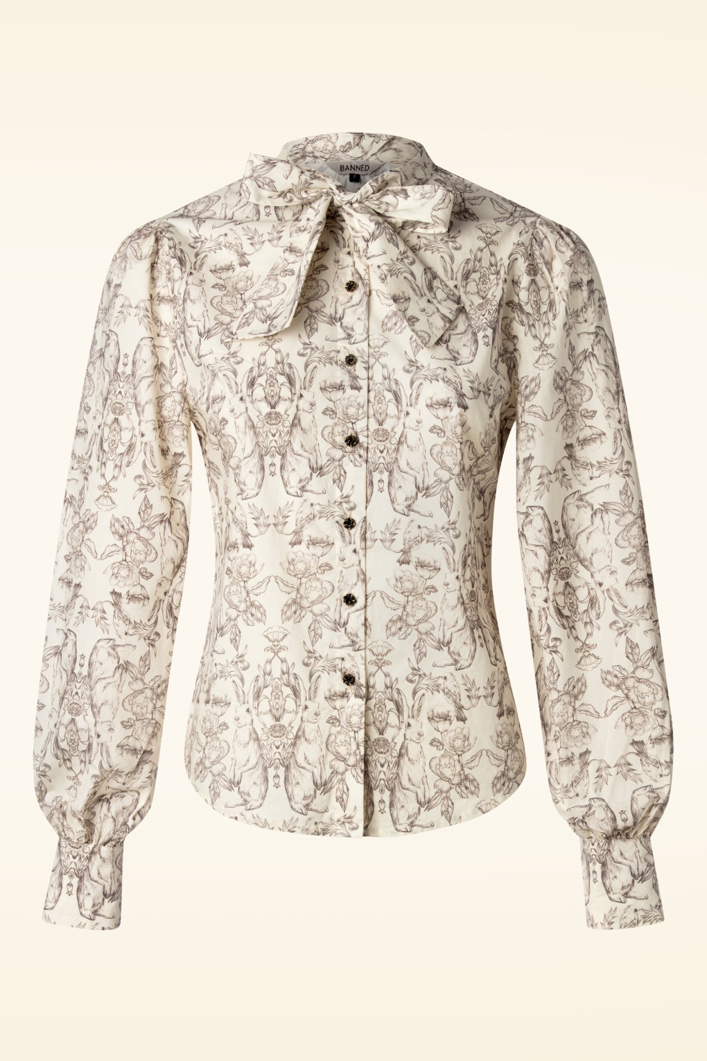 Banned Snow Bird Cat Blouse Wit