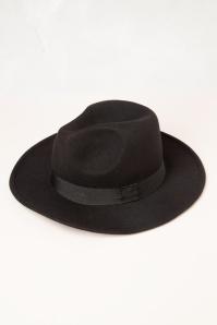 Banned Retro - Wednesday Fedora hoed in zwart 2