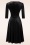 Vintage Chic for Topvintage - Glinda Velvet Glitter swing jurk in zwart 3