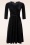 Vintage Chic for Topvintage - Aria Velvet Glitter swing jurk in zwart