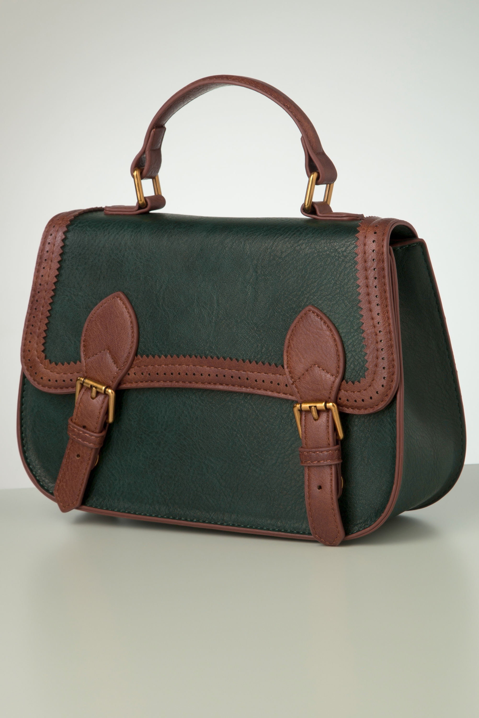 Banned Retro - Carter Satchel handtas in groen 2