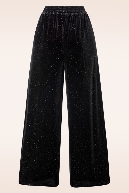 Banned Retro - Sparkle pantalon in zwart 4