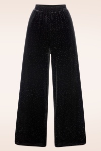 Banned Retro - Sparkle pantalon in zwart 2