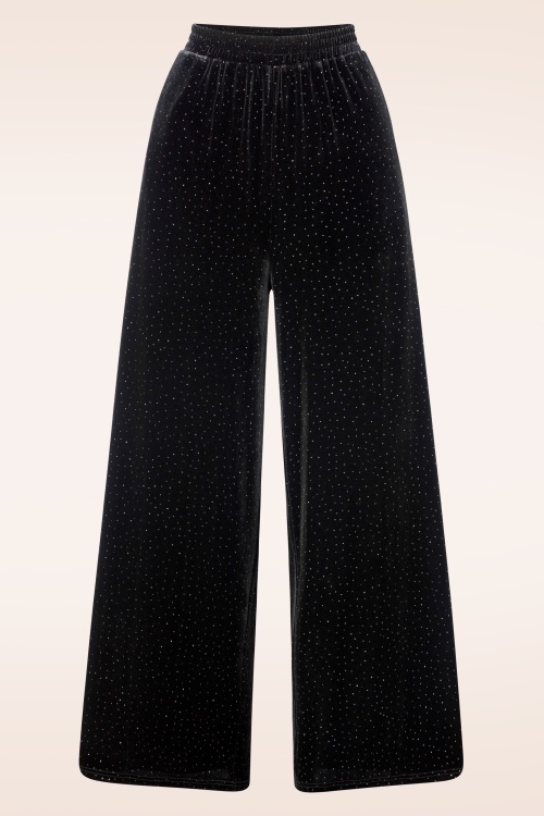 Banned Retro - Sparkle pantalon in zwart 2