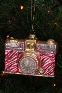 HD Collection - Say Cheese kerst ornament in roze