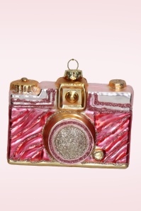 HD Collection - Say Cheese kerst ornament in roze 2