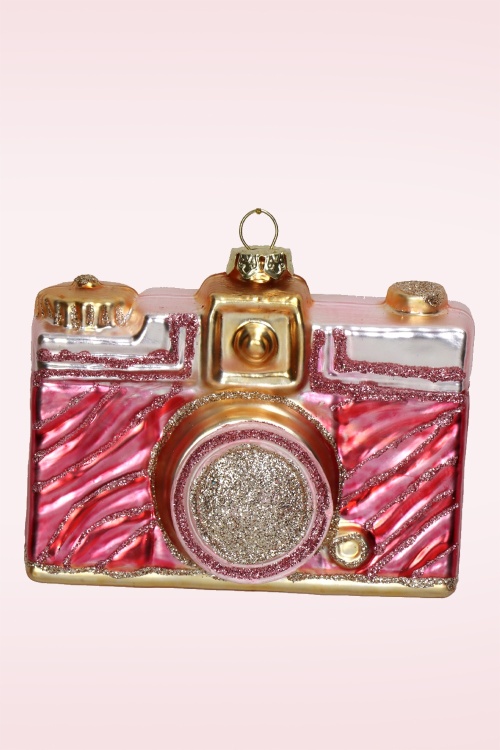 HD Collection - Say Cheese kerst ornament in roze 2